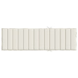 Cuscino per Lettino Prendisole Crema Mélange 200x60x4cm Tessuto
