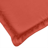 Cuscino per Lettino Prendisole Rosso Mélange 200x60x4cm Tessuto
