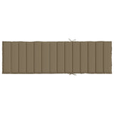 Cuscino per Lettino Prendisole Tortora Mélange 200x60x4 cm