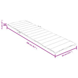 Cuscino per Lettino Prendisole Tortora Mélange 200x60x4 cm