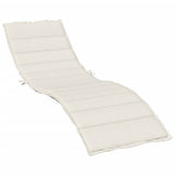 Cuscino per Lettino Prendisole Crema Mélange 200x70x4cm Tessuto