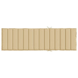 Cuscino per Lettino Prendisole Beige Mélange 200x70x4cm Tessuto