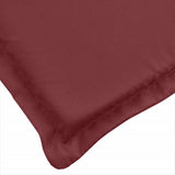 Cuscino per Lettino Prendisole Rosso Vino Mélange 200x70x4cm