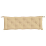 Cuscini Panca Giardino 2pz Beige Mélange 150x50x7 cm Tessuto