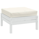 Cuscino per Pallet Crema Mélange 60x60x9,5 cm in Tessuto