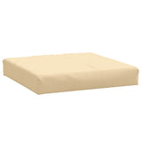 Cuscino per Pallet Beige Mélange 60x60x9,5 cm in Tessuto