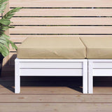 Cuscino per Pallet Beige Mélange 60x60x9,5 cm in Tessuto