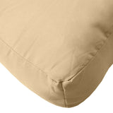 Cuscino per Pallet Beige Mélange 60x60x9,5 cm in Tessuto
