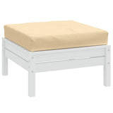 Cuscino per Pallet Beige Mélange 60x60x9,5 cm in Tessuto