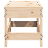 Poggiapiedi da Giardino 62x30x32 cm in Legno Massello di Pino