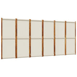 Divisorio a 6 Pannelli Grigio Chiaro 420x180 cm