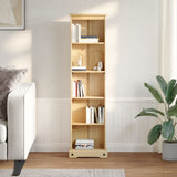 Libreria Corona 46x20x170 cm in Legno Massello di Pino