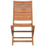 Sedie da Giardino Pieghevoli 2 pz in Legno Massello di Acacia