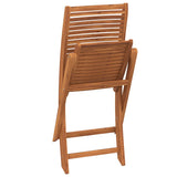 Sedie da Giardino Pieghevoli 2 pz in Legno Massello di Acacia