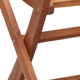 Sedie da Giardino Pieghevoli 2 pz in Legno Massello di Acacia