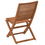 Sedie da Giardino Pieghevoli 4pz in Legno Massello di Acacia