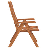 Sedie Giardino Pieghevoli Reclinabili 2pz Legno Massello Acacia