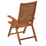 Sedie Giardino Pieghevoli Reclinabili 2pz Legno Massello Acacia