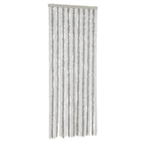 Tenda Antimosche Grigio Chiaro e Bianco 56x185 cm in Ciniglia