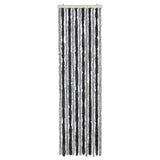 Tenda Antimosche Grigia e Nera 56x185 cm in Ciniglia