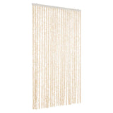 Tenda Antimosche Beige e Bianca 100x200 cm in Ciniglia
