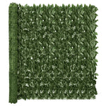 Schermo Privacy da Balcone con Foglie Verde Scuro 300x150 cm