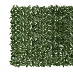 Schermo Privacy da Balcone con Foglie Verde Scuro 300x150 cm