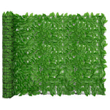 Schermo Privacy da Balcone con Foglie Verde 300x150 cm