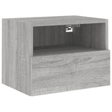 Mobili TV a Muro 5pz Grigio Sonoma in Legno truciolato