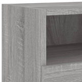 Mobili TV a Muro 5pz Grigio Sonoma in Legno truciolato