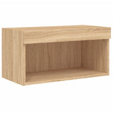 Mobili TV a Muro con LED 6pz Rovere Sonoma Legno truciolato