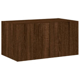 Mobili TV a Muro con LED 6pz Rovere Marrone Legno truciolato