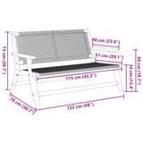 Arredamento da Giardino Beige 122 x 78 x 73 cm