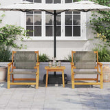 Arredamento da Giardino 2 pcs Grigio 67 x 78 x 73 cm
