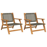 Arredamento da Giardino 2 pcs Grigio 67 x 78 x 73 cm