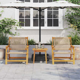 Arredamento da Giardino 2 pcs Beige 67 x 78 x 73 cm