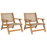 Arredamento da Giardino 2 pcs Beige 67 x 78 x 73 cm