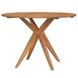 Tavolo da Giardino Rotondo 110x75cm in Legno Massello Acacia
