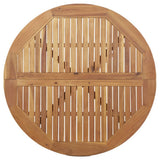 Tavolo da Giardino Rotondo 110x75cm in Legno Massello Acacia