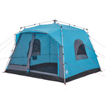 Tenda Familiare Cabina 7 Persone Blu a Rilascio Rapido