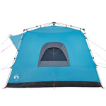 Tenda Familiare Cabina 7 Persone Blu a Rilascio Rapido