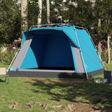 Tenda da Campeggio Cabina 4 Persone Blu a Rilascio Rapido