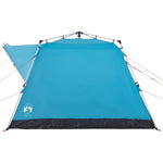 Tenda da Campeggio Cabina 4 Persone Blu a Rilascio Rapido