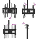 Porta TV a Soffitto per Schermo 32"-65" Max VESA 400x400mm 40kg