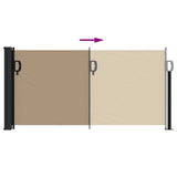 Tenda da Sole Laterale Retrattile Tortora 100x300 cm