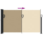 Tenda da Sole Laterale Retrattile Beige 120x300 cm