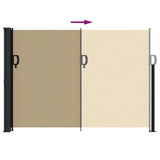 Tenda da Sole Laterale Retrattile Beige 140x300 cm