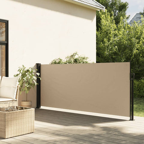 Tenda da Sole Laterale Retrattile Beige 140x300 cm