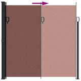 Tenda da Sole Laterale Retrattile Marrone 200x300 cm