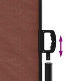 Tenda da Sole Laterale Retrattile Marrone 200x300 cm